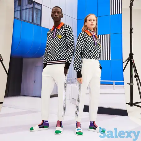 Спортивные брюки lacoste fashion show edition unisex с лого, фотография 1