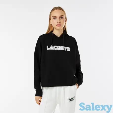 Женская толстовка lacoste branded print hoodie, фотография 1