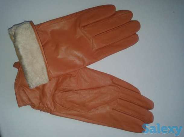 Кожаные перчатки женские, фотография 1