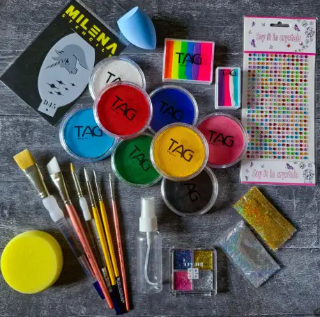 Аквагрим, аквагрим краски, купить аквагрим в Алматы, аквагрим краски в Алматы, краски для аквагрима, кисти для аквагрима, фотография 1