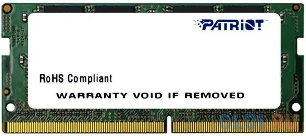 Оперативная память для ноутбука patriot psd416g26662s so-dimm 16gb ddr4 2666 mhz, фотография 1