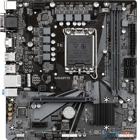 Материнская плата gigabyte h610m h v2 ddr4 soc-1700 intel h610 2xddr4, фотография 1