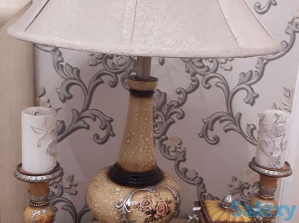 Настольная лампа с подсвечниками и шкатулкой, фотография 1
