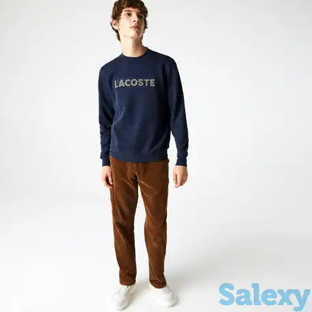 Мужская толстовка lacoste с флисом и круглым воротом, фотография 1