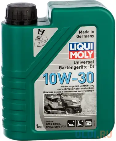 Минеральное моторное масло liquimoly universal 4-takt gartengerate-oil 10w-30 1273, фотография 1