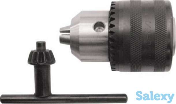 Патрон для дрели ключевой, 3-16 мм, конус В18, Сибртех, фотография 1