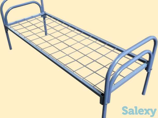 Кровати металлические одноярусные и двухъярусные оптом от прямого производителя, фотография 2