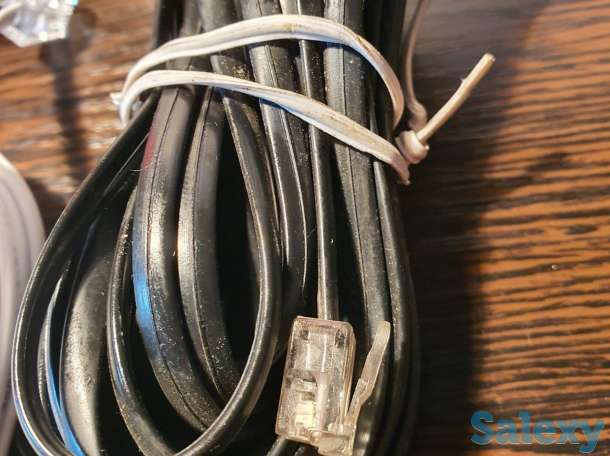 Телефонный кабель, провод, шнур к телефону 5 метров, фотография 2