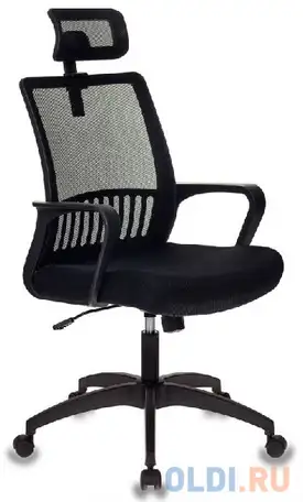 Кресло бюрократ mc-201-h/tw-11 спинка сетка черный tw-11, фотография 1