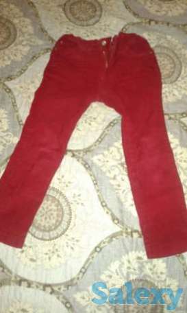 Продам вельветовые брюки на девочку 3-5 лет, фотография 1