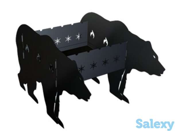 Мангал монолит медведь, фотография 1