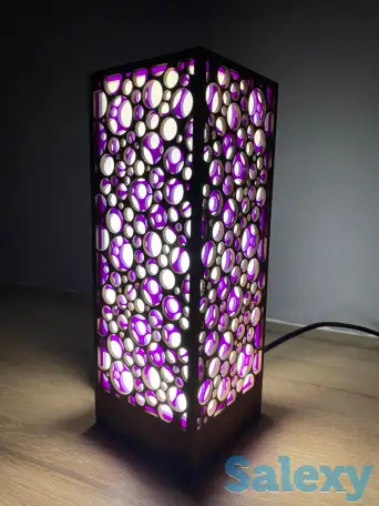 Фиолетовый Интерьерный светильник - ночник, фотография 4