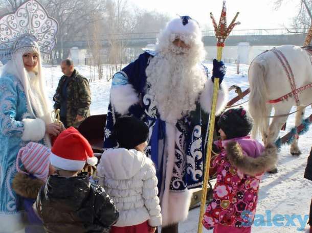 Сани. Дед Мороз на санях, фотография 3