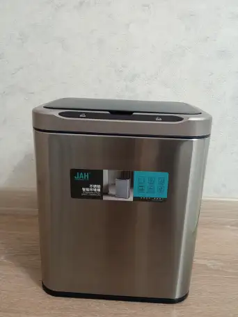 Сенсорное мусорное ведро металлическое 13 литров, фотография 5