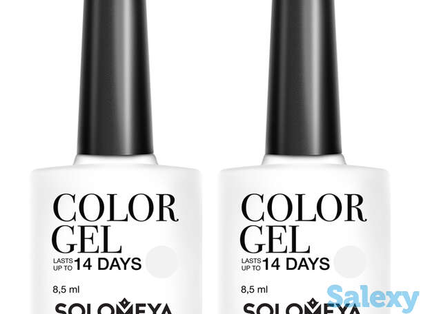 Гель-лак для ногтей Solomeya Color Gel, Цвет #124 Super Black | Супер чёрный, фотография 1