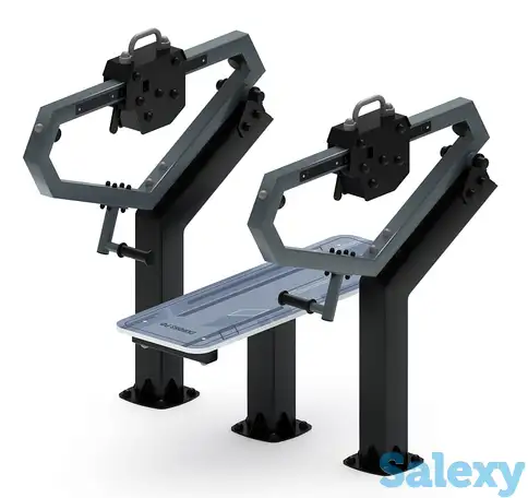 Жим лежа (серый) - уличный тренажер - ст 026-13, фотография 1