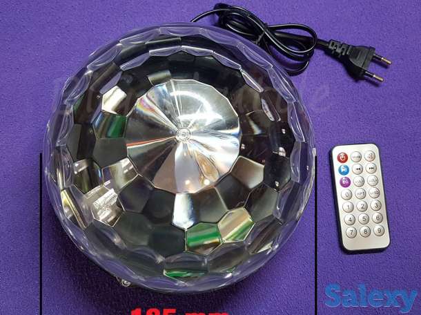 Светящийся диско шар цветомузыка с Bluetooth и USB., фотография 4