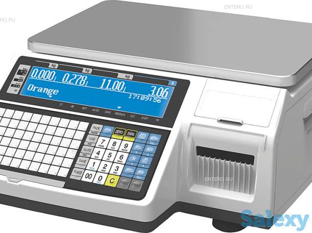 Весы торговые CAS CL-3000-15B с печатью этикеток., фотография 1