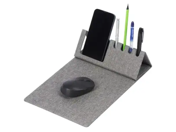 Коврик для мыши Formo из нетканого переработанного материала RPET, серый, фотография 1