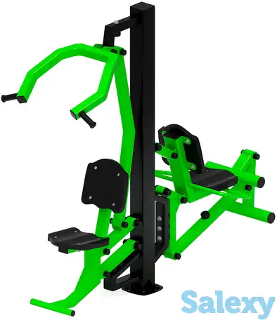 Тяга верхняя+флекс (зеленый) - уличный тренажер - ст 021-12, фотография 1