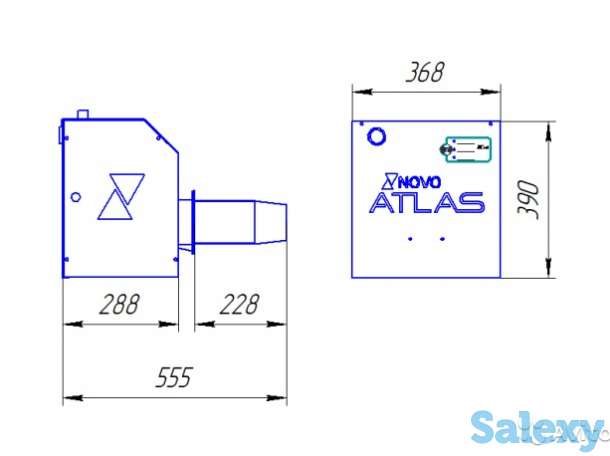 Горелка на отработанном масле Novo Atlas,50 кВт, фотография 5