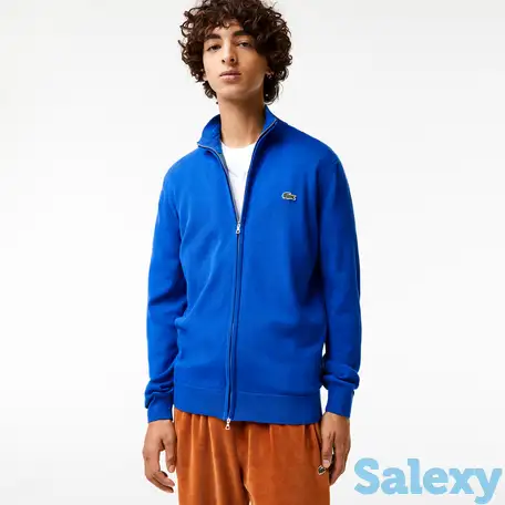 Мужской свитер lacoste на молнии из органического хлопка с воротником-стойкой, фотография 1