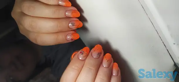 Маникюр, укрепление натуральных ногтей гелем, наращивание ногтей., фотография 9