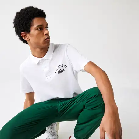 Мужское поло lacoste  regular fit из ультралегкого хлопка, фотография 1