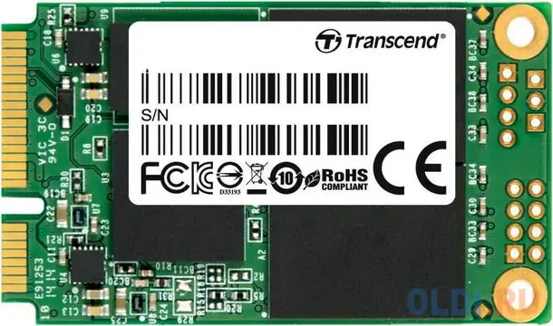 Твердотельный накопитель transcend msa370s 64 гб, msata sata iii mlc, темп., фотография 1