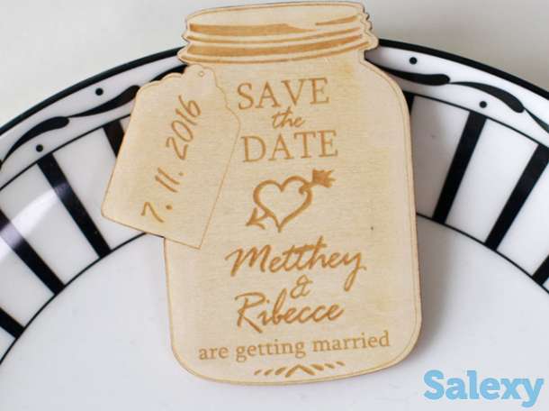 Гравировка магнитиков на фанере. Гравировка и резка на дереве Вашего логотипа., фотография 1