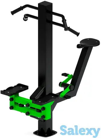 Степ+вело (зеленый) - уличный тренажер - ст 018-12, фотография 1