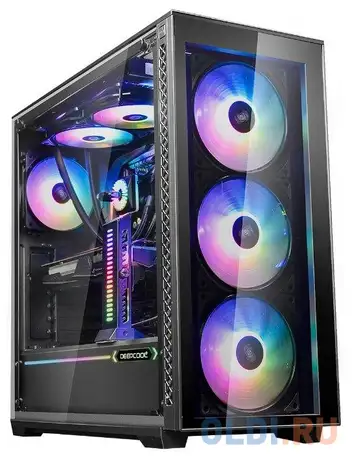 Корпус atx deepcool matrexx 70 add-rgb 3f без бп чёрный, фотография 1