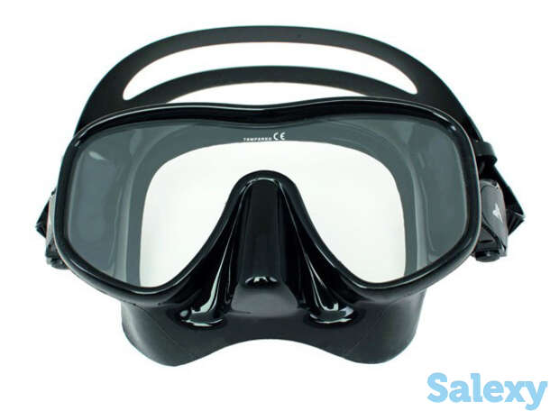 Маска подводная scorpena d (черный силикон) безрамочная, фотография 1