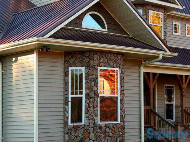 Облицовка фасада кирпичом и сайдингом, фотография 3