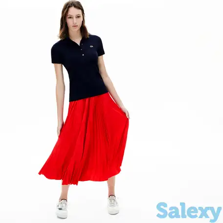 Женская рубашка-поло lacoste из хлопка lacoste, фотография 1