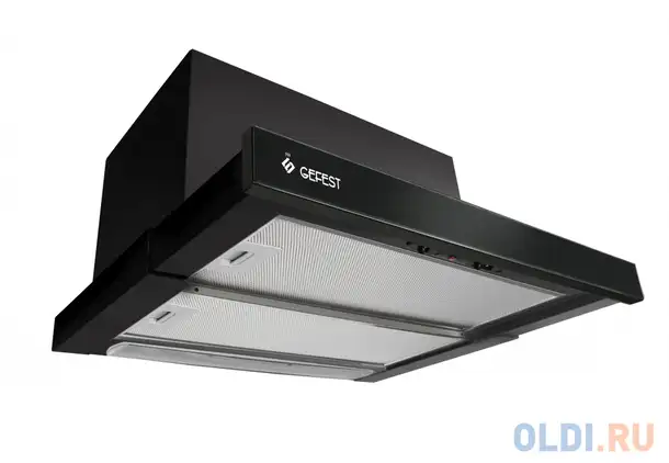 Вытяжка встраиваемая gefest во 4601 к23 черный, фотография 1