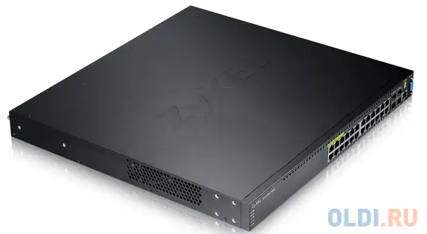 Коммутатор zyxel xgs3700-24hp управляемый 24 порта 10/100/1000mbps, фотография 1