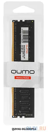 Оперативная память для компьютера qumo qum4u-8g2666p19 dimm 8gb ddr4 2666 mhz, фотография 1