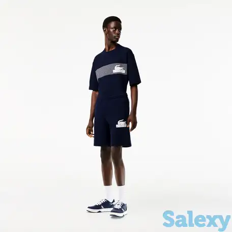 Мужские шорты lacoste из органического хлопка с флисом, фотография 1