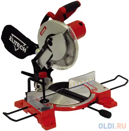 Торцовочная пила elitech птк 1625 1600вт 70мм, фотография 1