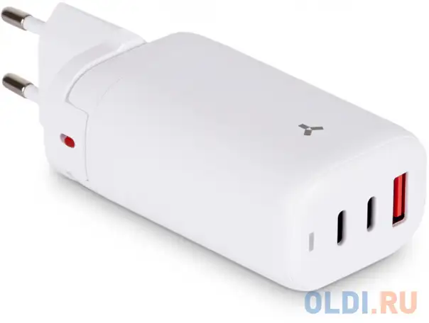 Сетевое зарядное устройство accesstyle cosmic gan 3а usb usb-c белый, фотография 1