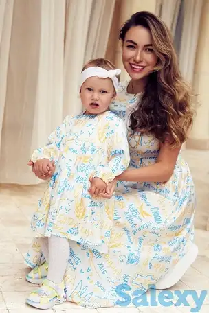 Детское платье с принтом (80-110 см), фотография 1