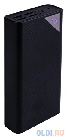 Внешний аккумулятор power bank 30000 мач digma dgp-30000-4u-b черный, фотография 1