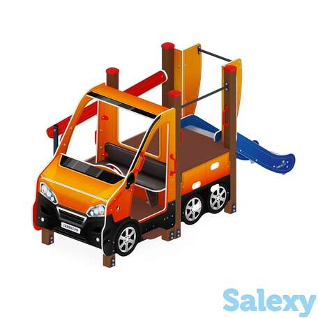 Детский игровой комплекс «машинка с горкой 2» дик 1.03.1.04-01 н 750, фотография 1