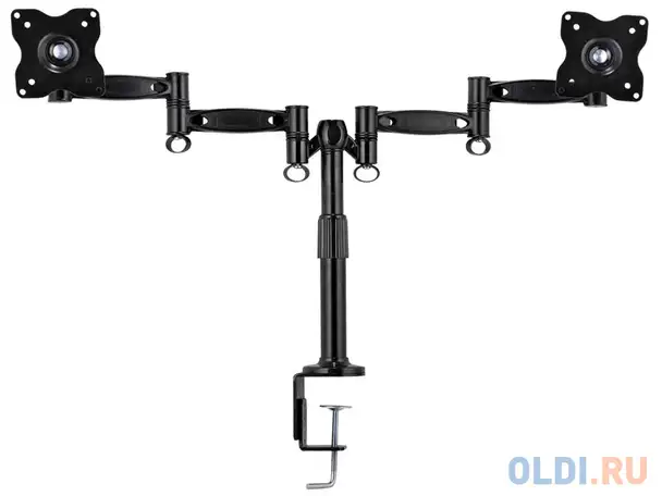 Кронштейн для мониторов kromax office-3 grey, для 2-х lcd мониторов 15
