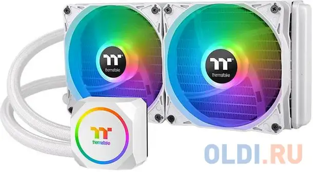 Th240 argb sync snow edition [cl-w301-pl12sw-a] /all-in-one liquid cooling system/argb fan, фотография 1
