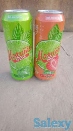 Мохито освежающий со вкусом Лимона, Лайма и Клубники, Кинг Конг, фотография 1