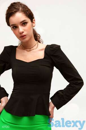 Классическая черная блуза, фотография 1