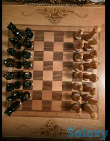Шахматный столик. Авторской, ручной работы., фотография 3
