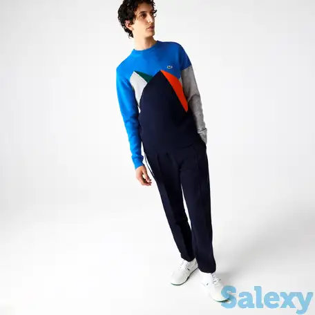 Мужской шерстяной свитер lacoste с круглым вырезом, фотография 1